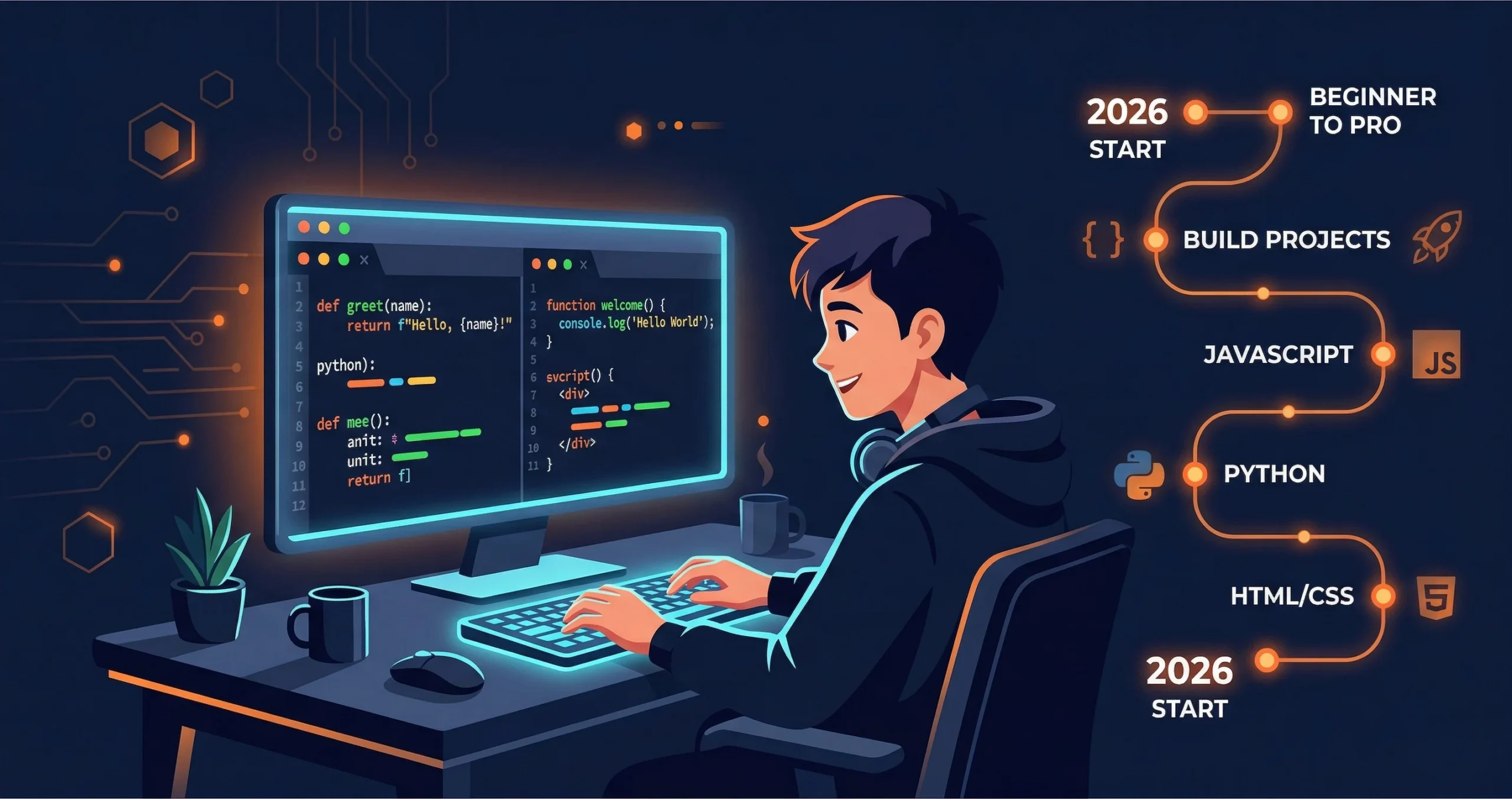 Coding for Beginners in 2026: How to Start, What to Learn First & How Long It Really Takes